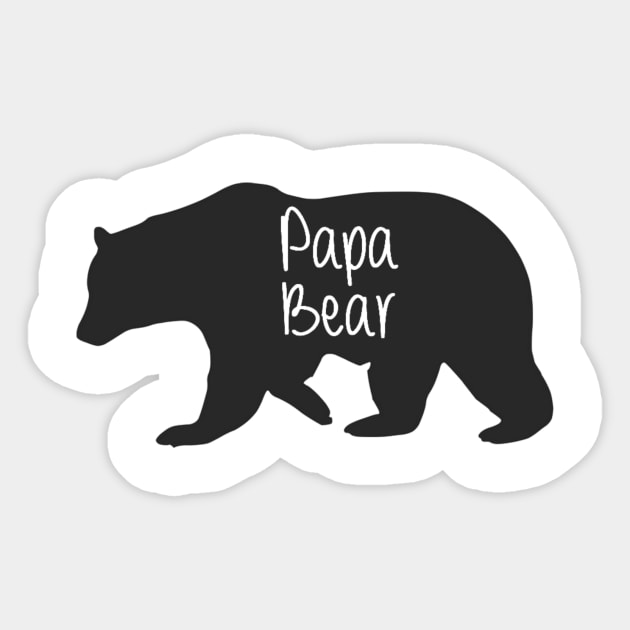 Papa Bear Sticker by maddubbard